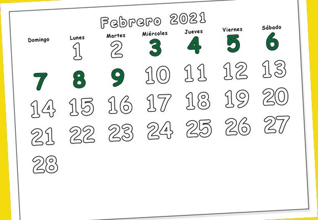 Calendrier à imprimer pour usage personnel